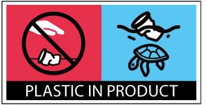 Piktogramm Verbot bestimmter Produkte aus Einwegplastik
